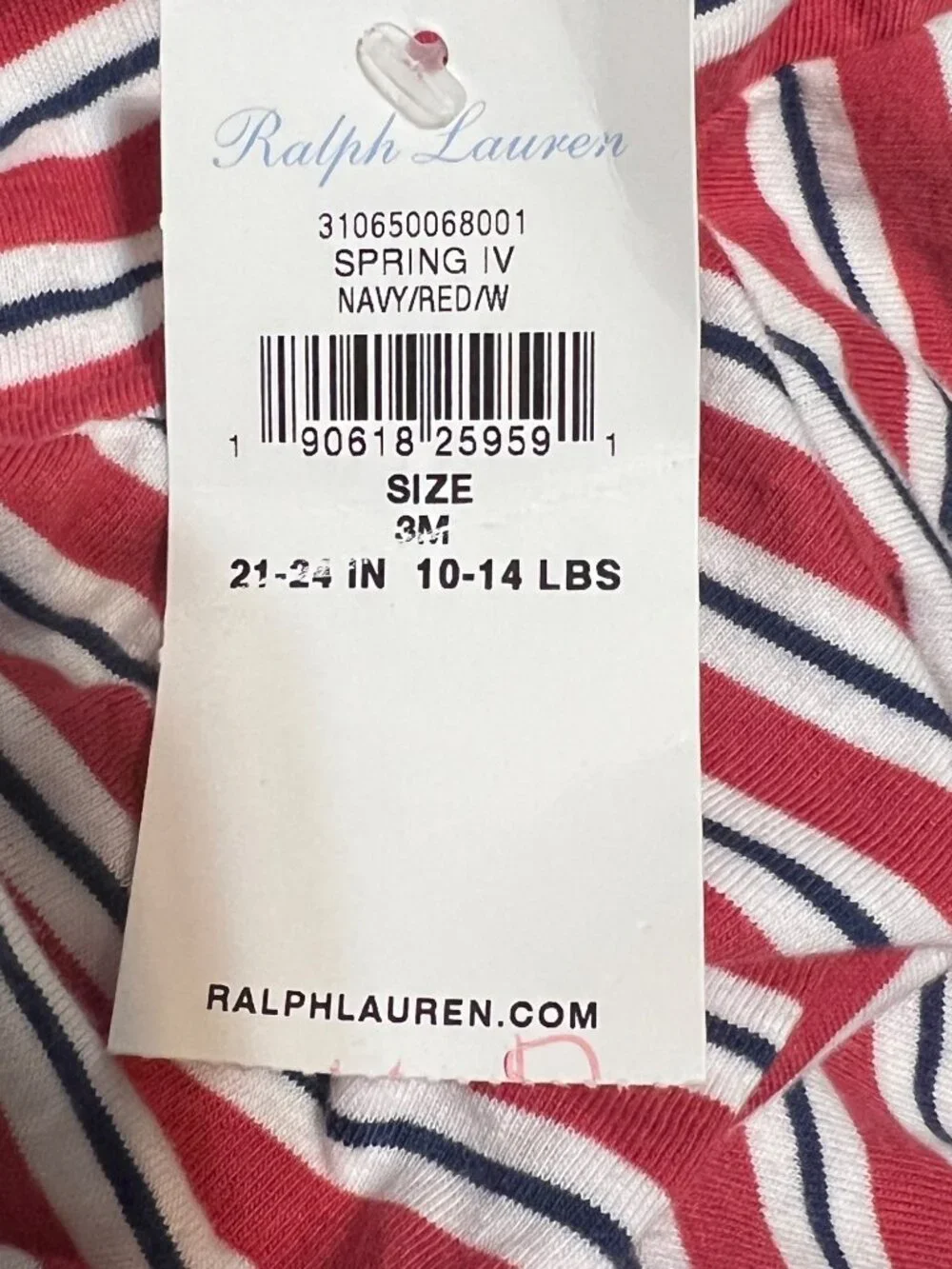 Ralph Lauren girls 3m NWT red white blue stripes romper skirt tank Patriotic USA